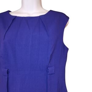 NWT Calvin Klein Purple Pencil Knee Length Sleeveless Dress Size 6 (W/O Belt)